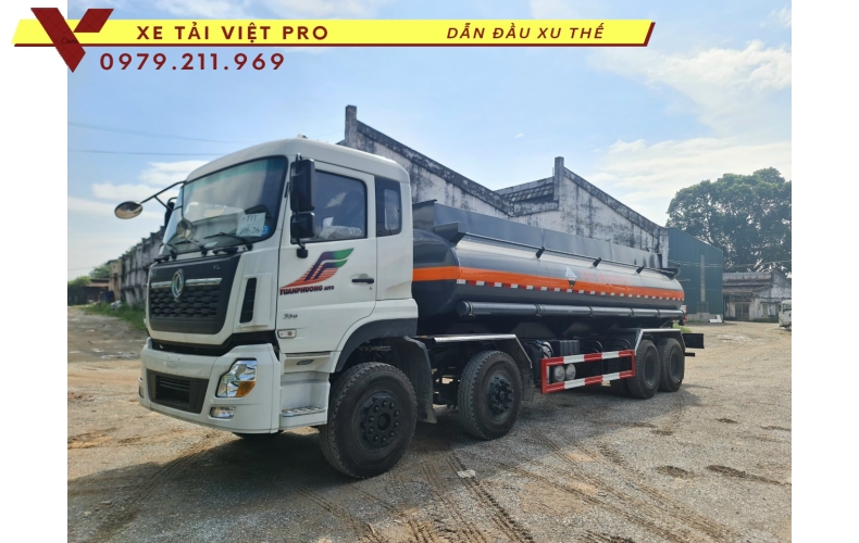 Báo giá xe Dongfeng 4 chân téc chở hóa chất 16.000 lít