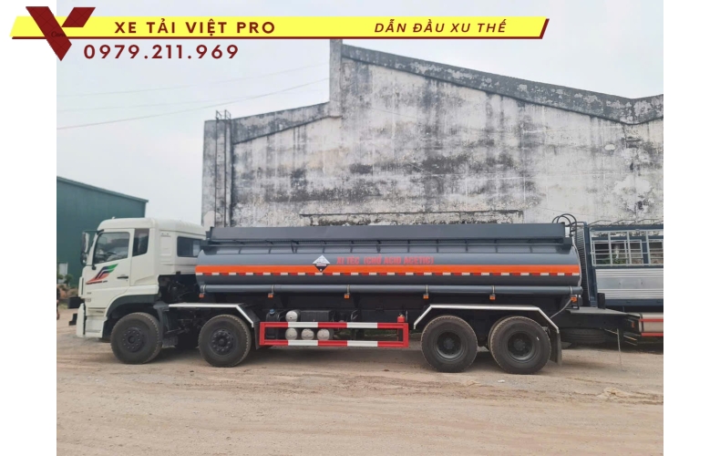 Báo giá xe Dongfeng 4 chân téc chở hóa chất 16.000 lít