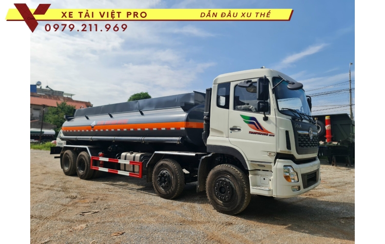 Báo giá xe Dongfeng 4 chân téc chở hóa chất 16.000 lít