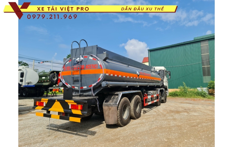 Báo giá xe Dongfeng 4 chân téc chở hóa chất 16.000 lít