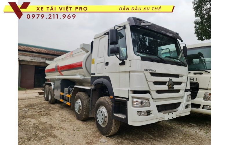 Giá xe Howo 4 chân téc chở xăng dầu mới nhất năm 2024 tại Hà Nội