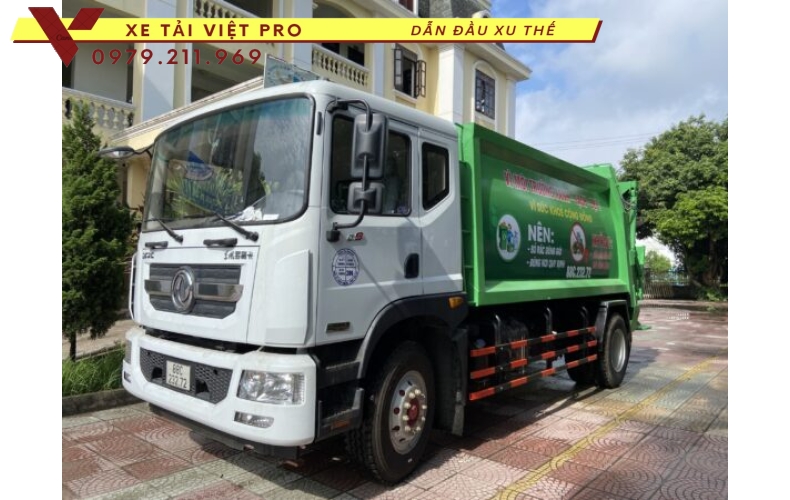 Dongfeng cuốn ép rác 14 khối mới nhất hiện nay