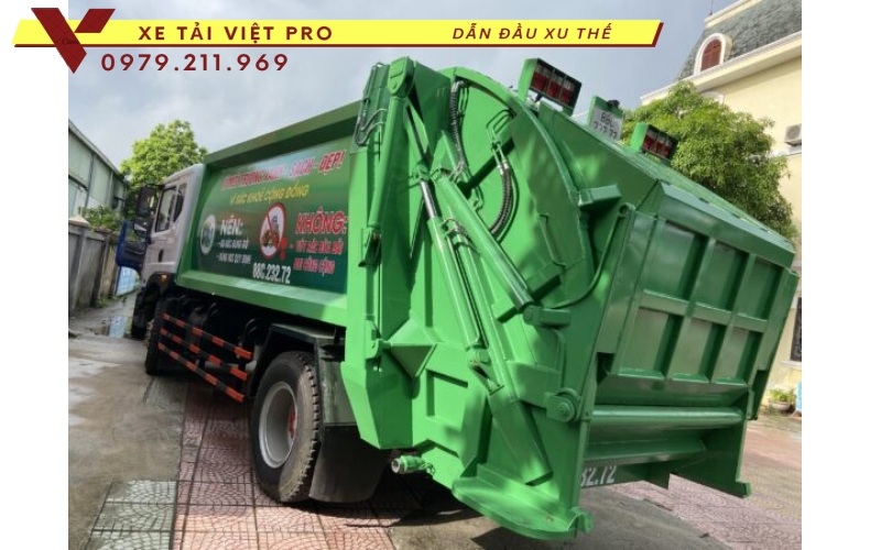 Dongfeng cuốn ép rác 14 khối mới nhất hiện nay
