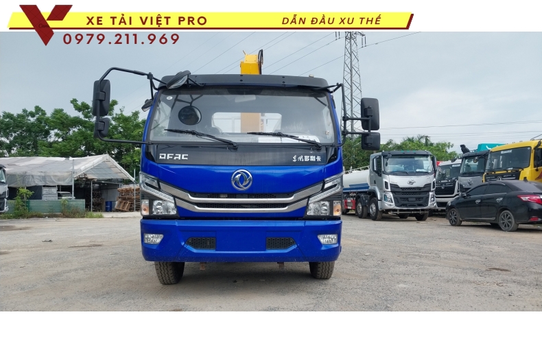 Xe tải Dongfeng D7 gắn cẩu XCMG 3 tấn 3 đốt cách khởi nghiệp an toàn