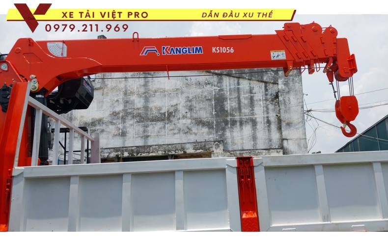 Xe tải Mitsubishi FUSO FI170 gắn cẩu Kanglim 5T