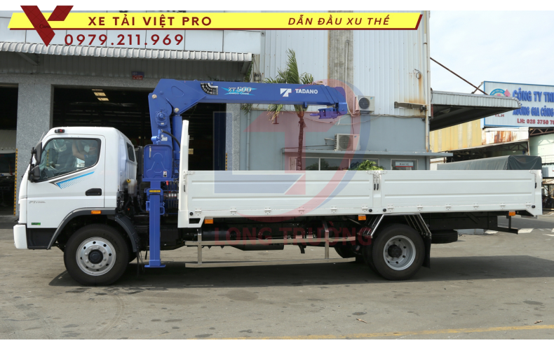 Xe tải FUSO FI 170 gắn cẩu Tadano 5 tấn đánh giá xe