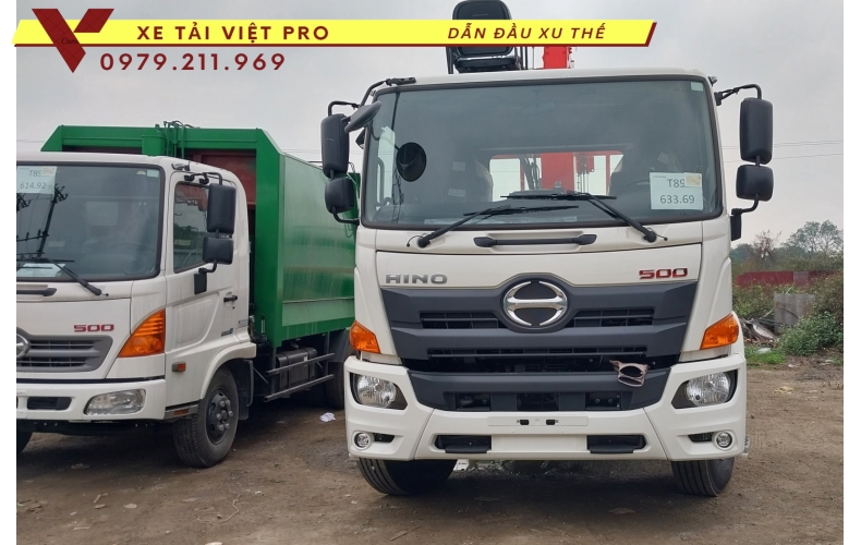 Xe tai hino FG gắn cẩu Kanglim 5 tấn giá bao nhiêu?