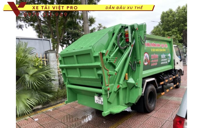 Hino xe cuốn ép rác 7 khối