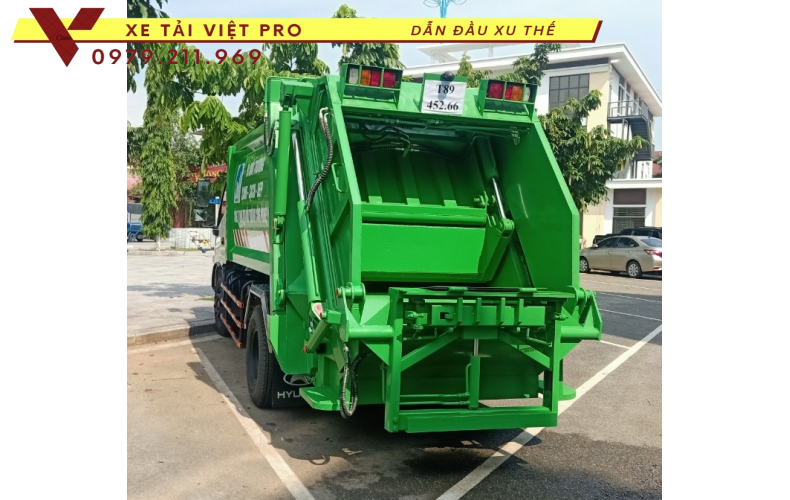 Hino xe cuốn ép rác 7 khối