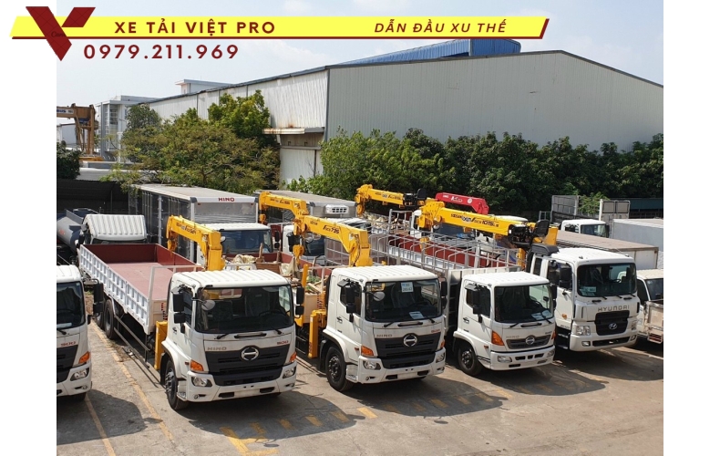 Xe tải Hino 2 chân gắn cẩu Soosan 5 tấn Chất lượng bền bỉ