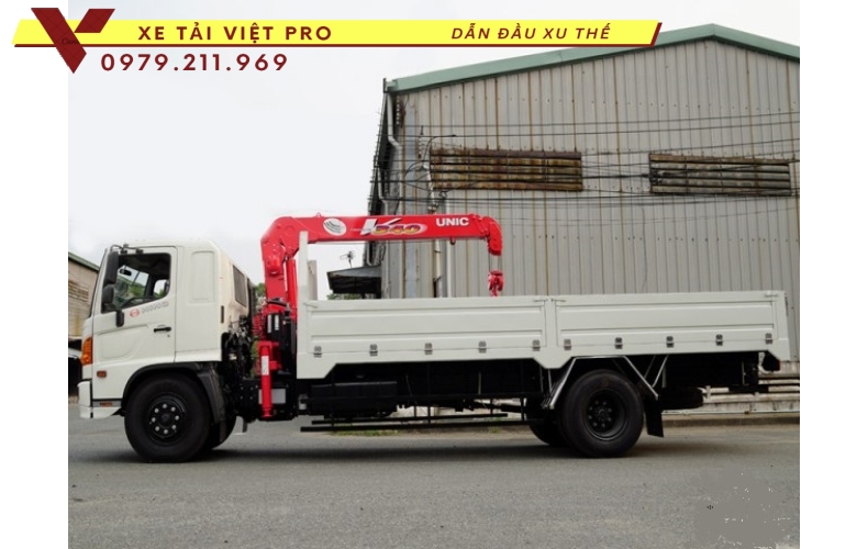 Xe tải Hino gắn cẩu Unic 3 tấn 4 đốt - Giá tốt, xe chất lượng cao