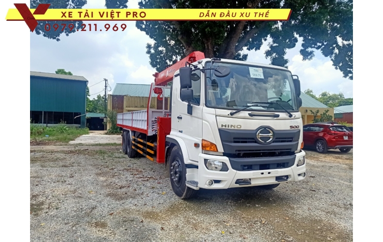 Xe tải Hino FM gắn cẩu Unic 8 tấn, thông số và báo giá mới nhất 2024