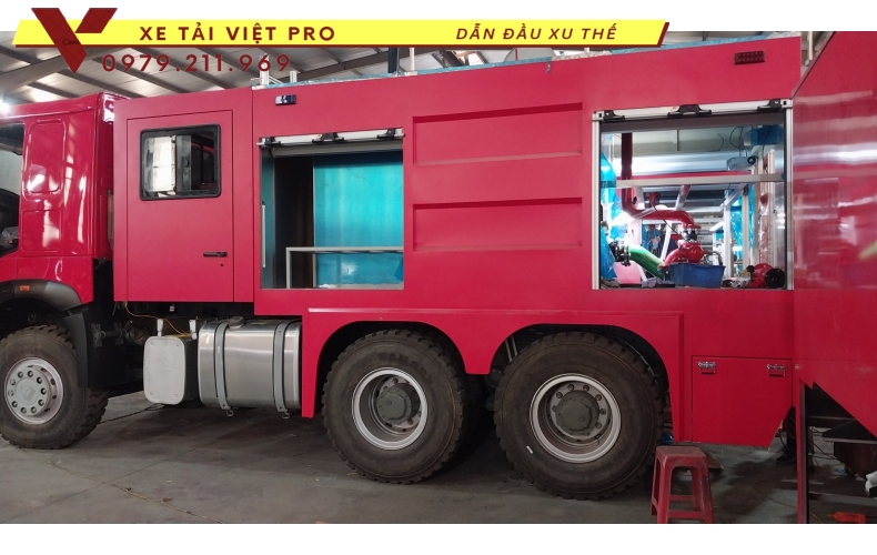Báo giá xe chữa cháy Howo 3 chân mới nhất hiện nay