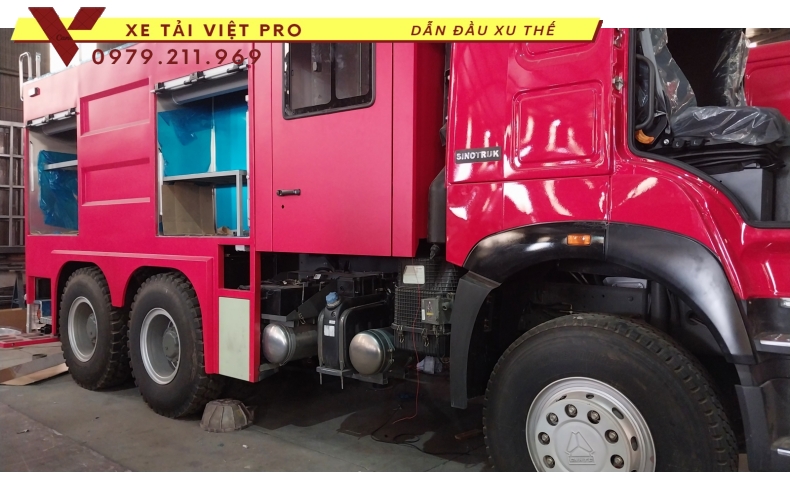 Báo giá xe chữa cháy Howo 3 chân mới nhất hiện nay