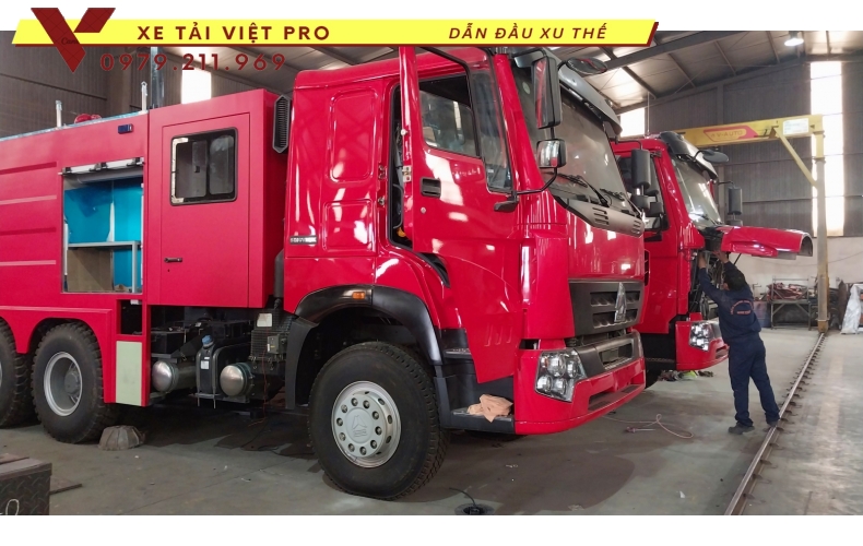 Báo giá xe chữa cháy Howo 3 chân mới nhất hiện nay