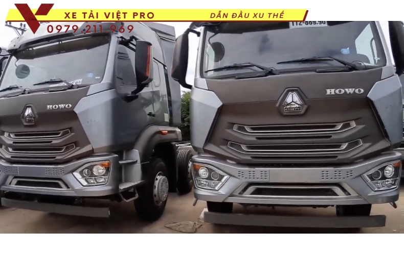Xe tải Howo VX350 nâng đầu chở máy công trình giá bao nhiêu?
