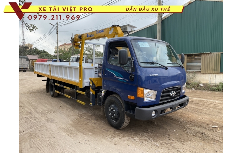 Báo giá hyundai 110XL gắn cẩu xcmg 3 tấn mới nhất năm 2024