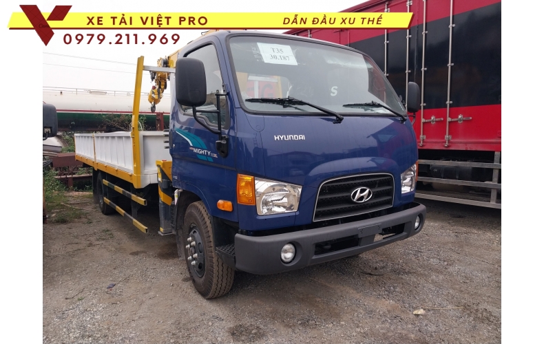 Báo giá hyundai 110XL gắn cẩu xcmg 3 tấn mới nhất năm 2024