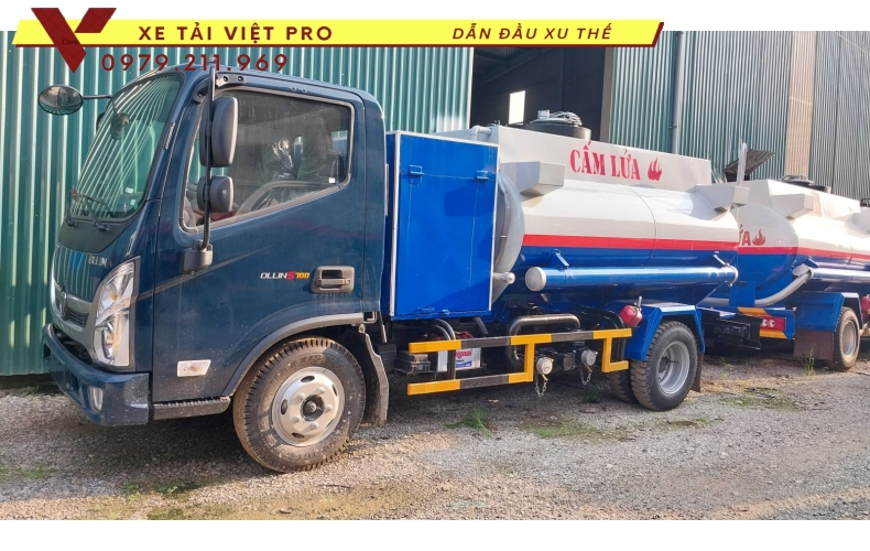 Báo giá mới nhất cho xe Thaco ollin S700 téc chở xăng dầu 6m3