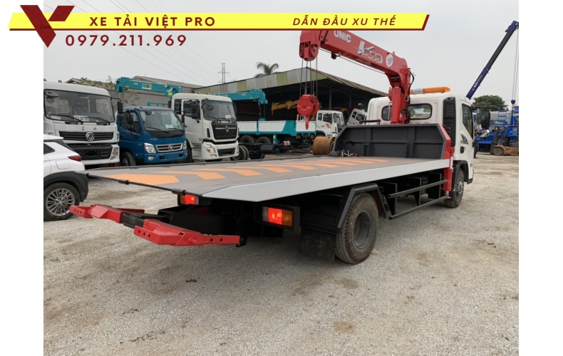 Hyundai EX8 cứu hộ sàn trượt gắn cẩu Unic