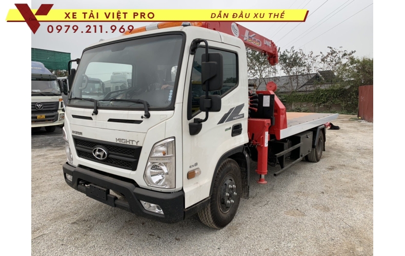 Hyundai EX8 cứu hộ sàn trượt gắn cẩu Unic