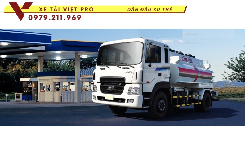 Giá xe hyundai HD 170 téc chở xăng dầu mới nhất