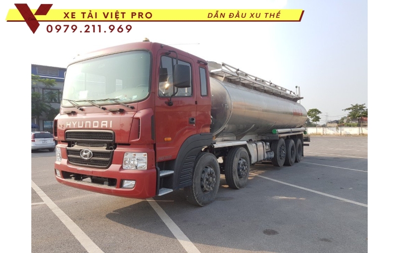 Hyundai HD 360 téc chở xăng dầu mới nhất