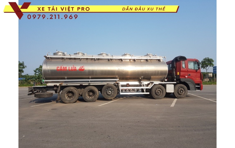 Hyundai HD 360 téc chở xăng dầu mới nhất