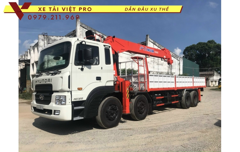 Xe tải Hyundai HD320 gắn cẩu Kanglim 12 tấn - Cập nhật giá mới nhất năm 2024