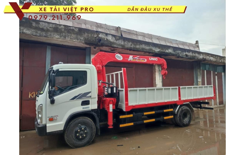 Xe tải Hyundai EX8L gắn cẩu Unic 3 tấn Báo giá  mới nhất năm 2024 tại đây