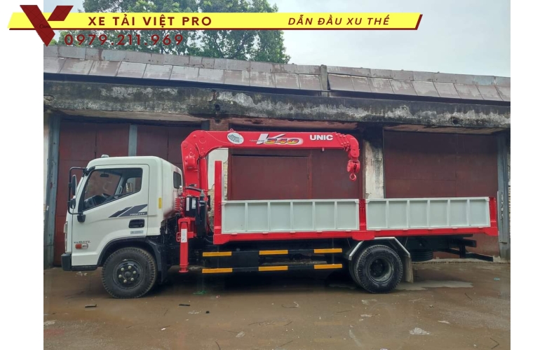 Xe tải Hyundai EX8L gắn cẩu Unic 3 tấn Báo giá  mới nhất năm 2024 tại đây