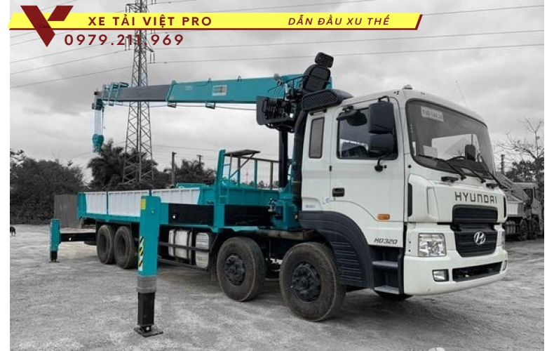 Xe Hyundai HD320 gắn cẩu Hyundai 15 tấn Sức mạnh và độ tin cậy