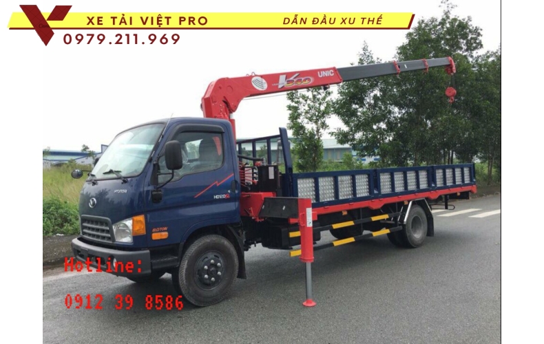 Xe tải Hyundai 110xl gắn cẩu Unic 3 tấn giá bao nhiêu? Hãy tìm hiểu tại đây