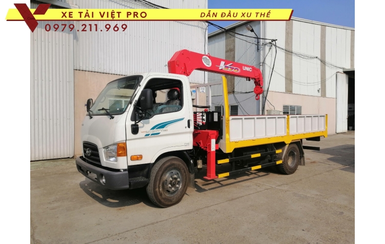 Xe tải Hyundai 110xl gắn cẩu Unic 3 tấn giá bao nhiêu? Hãy tìm hiểu tại đây