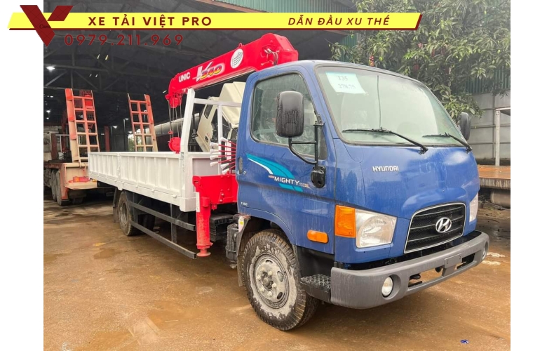 Xe tải Hyundai 110xl gắn cẩu Unic 3 tấn giá bao nhiêu? Hãy tìm hiểu tại đây