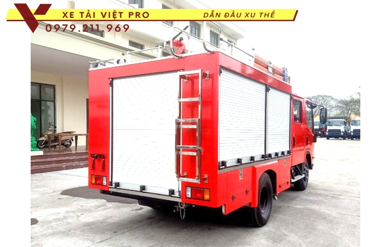 Báo giá xe chữa cháy téc nước 4 khối ISUZU tại Hà Nội