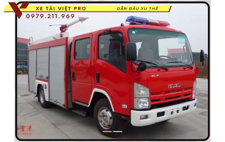 Xe chữa cháy ISUZU 1000 lít nước 100 lít bọt 