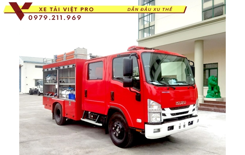 Báo giá xe chữa cháy téc nước 4 khối ISUZU tại Hà Nội