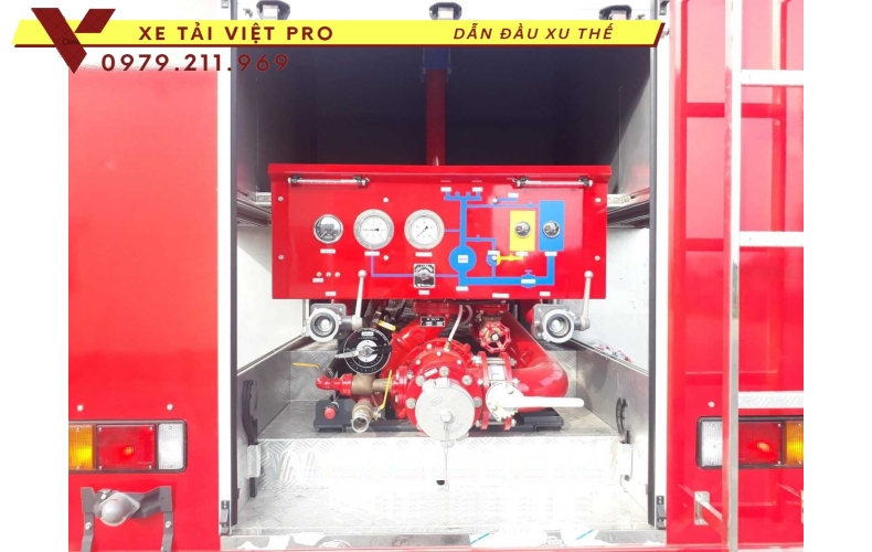 Báo giá xe chữa cháy téc nước 4 khối ISUZU tại Hà Nội