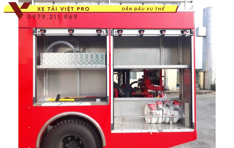 Báo giá xe chữa cháy téc nước 4 khối ISUZU tại Hà Nội