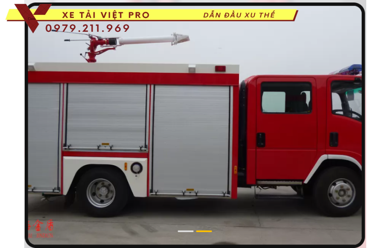 Xe chữa cháy ISUZU 1000 lít nước 100 lít bọt 