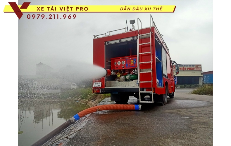 Giá xe chữa cháy ISUZU 6 khối nước mới nhất hiện nay 2024