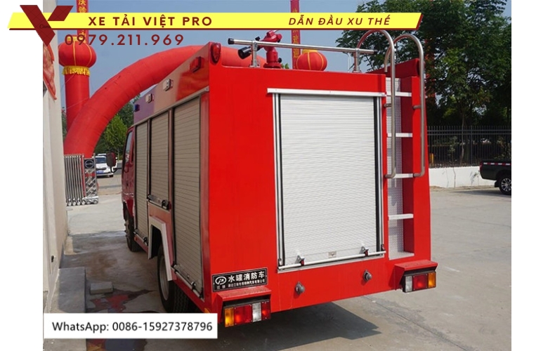 Xe chữa cháy ISUZU 1000 lít nước 100 lít bọt 