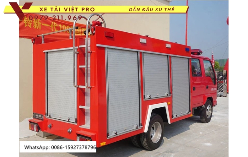 Xe chữa cháy ISUZU 1000 lít nước 100 lít bọt 