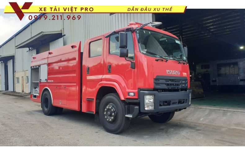 Giá xe chữa cháy ISUZU 6 khối nước mới nhất hiện nay 2024
