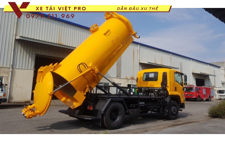 Báo giá xe IZUSU 2 chân hút bùn mới nhất hiện nay