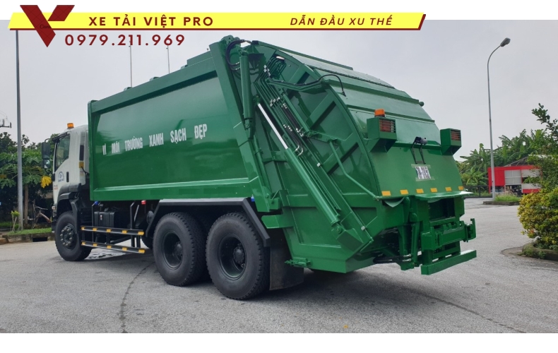 Báo giá xe ISUZU FVZ 1500 cuốn ép rác 15m3 mới nhất