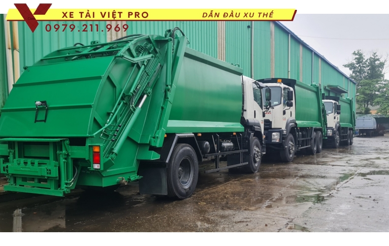 Báo giá xe ISUZU FVZ 1500 cuốn ép rác 15m3 mới nhất