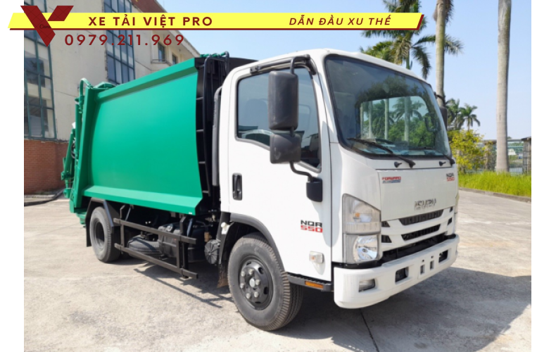 Xe Isuzu cuốn ép rác 7 khối giá xe mới nhất năm 2024