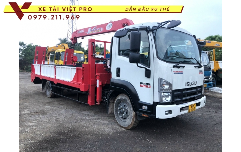 Đánh giá xe ISUZU FRR 650 nâng đầu có gắn cẩu sẽ như thế nào?